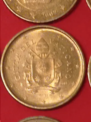 Lote 9 monedas 50 céntimos Euro