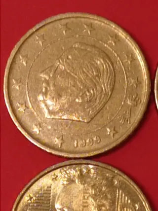 Lote 9 monedas 50 céntimos Euro