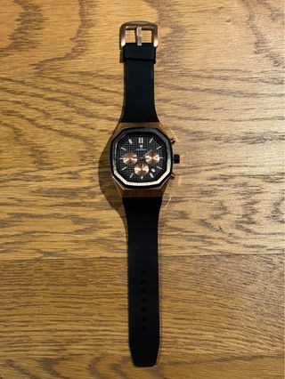 Reloj Poedagar Chrono Sport Oro Rosa Negro