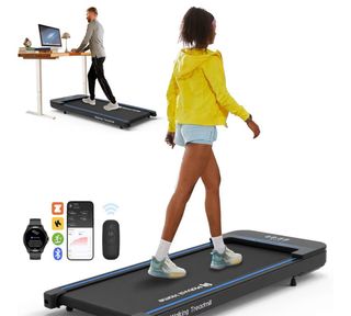 Cinta de correr smart negra con control