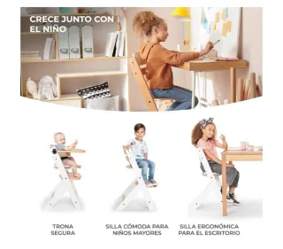 Kinderkraft ENOCK Trona bebé de Madera