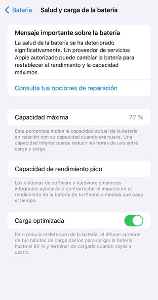 iPhone 13 Pro Max  77% batería