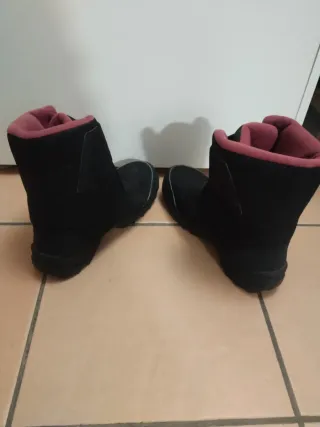 Botas de nieve negras y rosas Talla 42