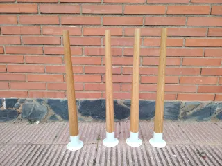 4 Patas de madera maciza para Mesa