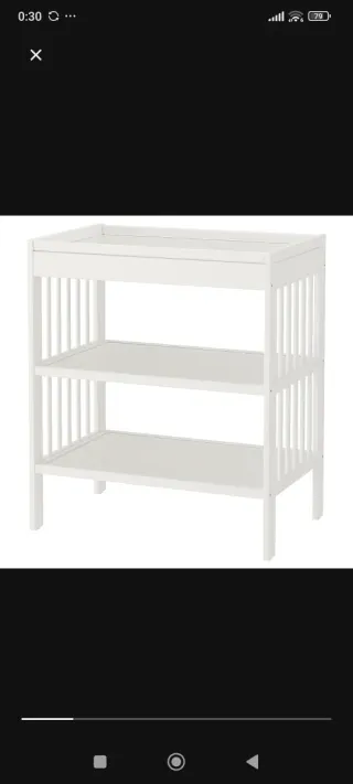 Cambiador Gulliver IKEA blanco
