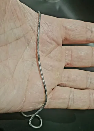 Collar plata 725 rodinado 74cm