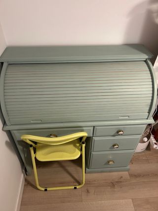 Escritorio Secreter Madera Verde Agua