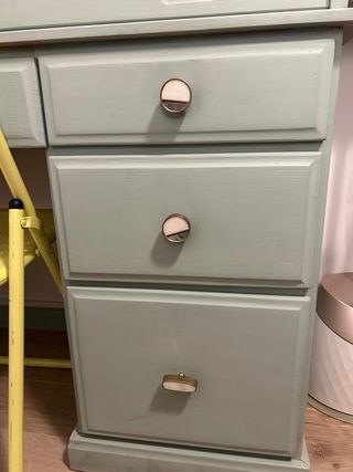 Escritorio Secreter Madera Verde Agua