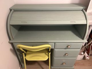 Escritorio Secreter Madera Verde Agua