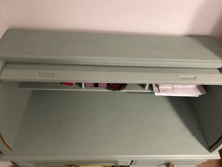 Escritorio Secreter Madera Verde Agua