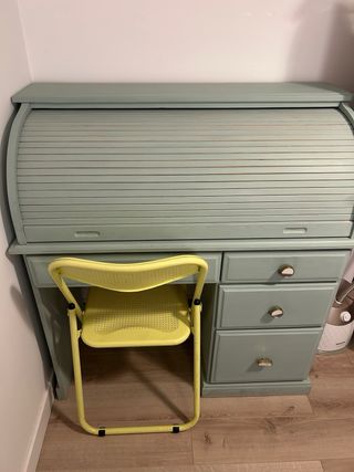 Escritorio Secreter Madera Verde Agua