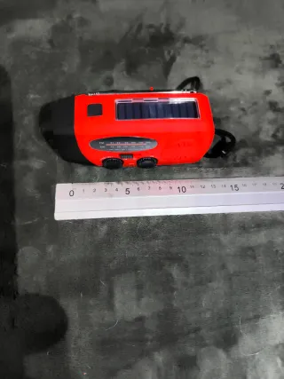 Radio Solar Manivela Power Bank Linterna