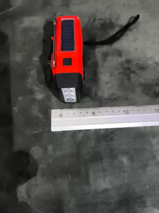 Radio Solar Manivela Power Bank Linterna