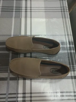 Zapatos de ante beige