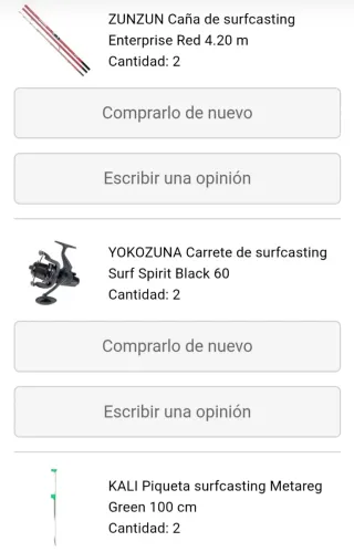 Cañas de surfcasting ZUNZUN y YOKOZUNA