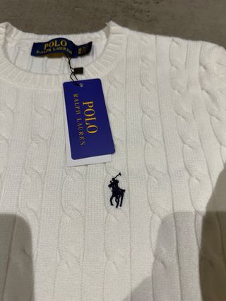 Jersey Polo Ralph Lauren Blanco Mujer