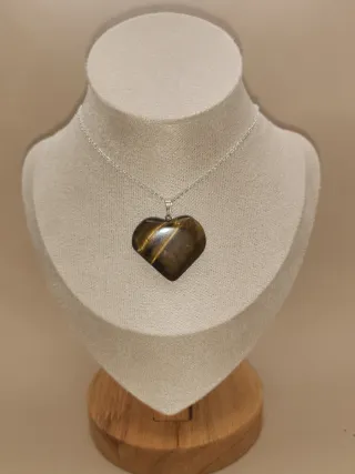 Colgante Corazón Ojo de Tigre