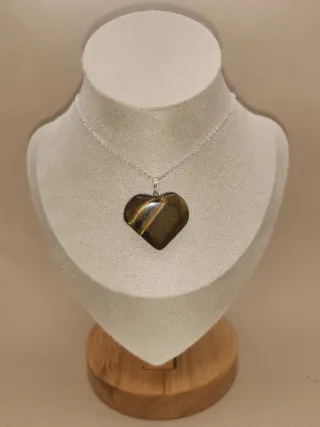 Colgante Corazón Ojo de Tigre