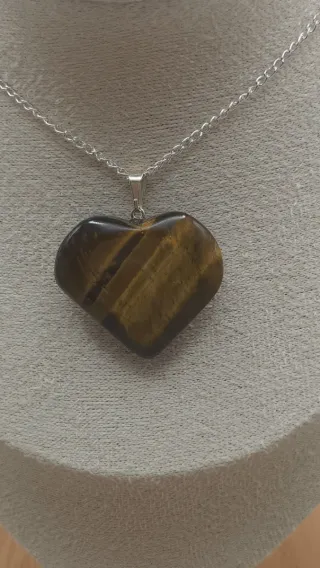 Colgante Corazón Ojo de Tigre