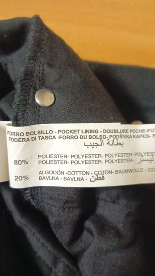 Pantalón negro largo talla 44