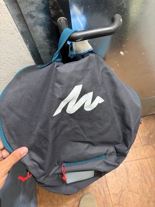 Funda Mochila Quechua Viaje Gris/Azul