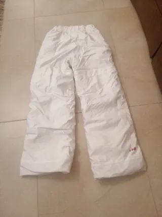 Pantalón de nieve blanco niño 10 años