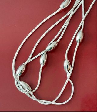 Collar Plata 925 con Ovalos