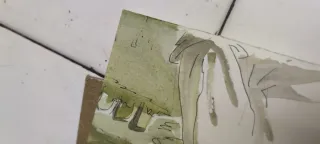 2 Cuadros Antiguos Vascos Hombre y Mujer