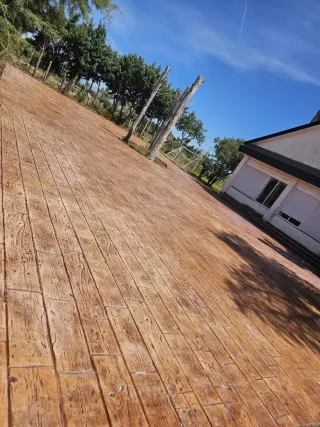 Pavimento de hormigón impreso