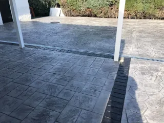 Pavimento de hormigón impreso