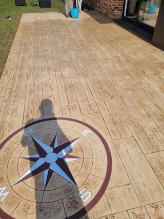 Pavimento de hormigón impreso