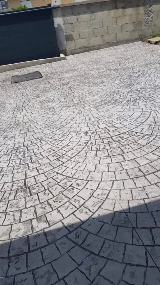 Pavimento de hormigón impreso