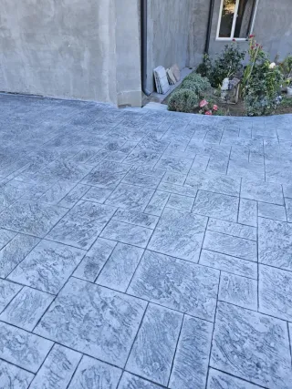 Pavimento de hormigón impreso