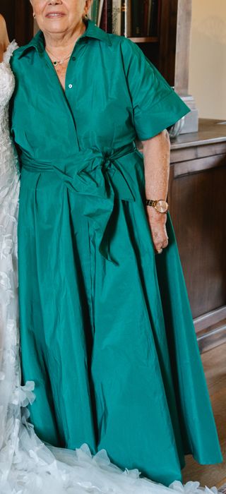 Vestido largo verde El Corte Inglés