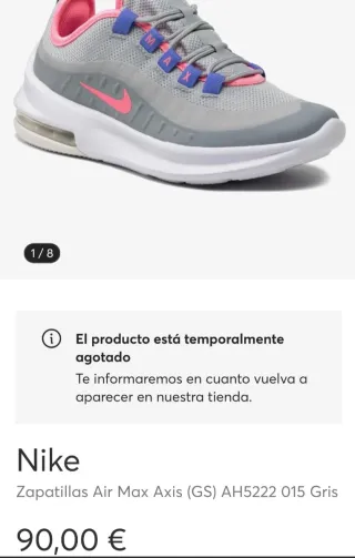 Nike Air Max Axis (GS) AH5222 015 Gris