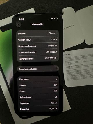 iPhone 14 Negro/Azul Marino