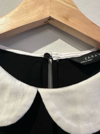 Blusa Zara Woman Negra Talla M