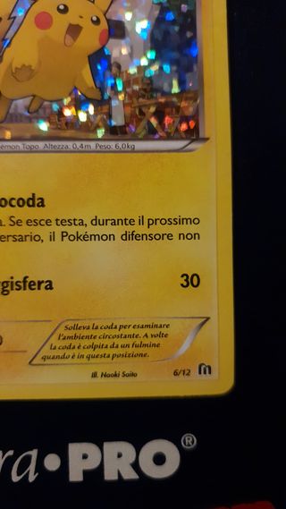 2016 Pokemon TCG Pikachu Holo 6/12 McDonalds Promo
