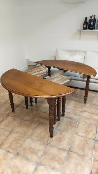 Mesa comedor madera, extensible hasta 5 m aprox.