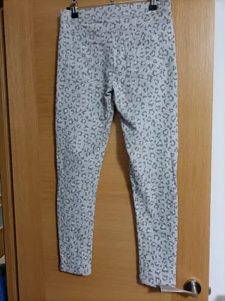 Leggings estampado leopardo gris
