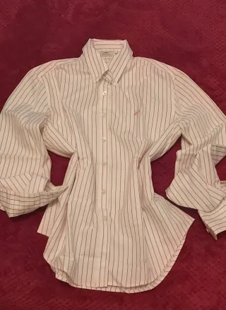 Camisa de rayas para mujer,corte recto