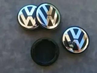 4 TAPABUJES CENTRO RUEDA LLANTA VOLKSWAGEN 65/56MM