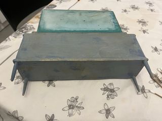 Credenza bambole anni '70 con set tè