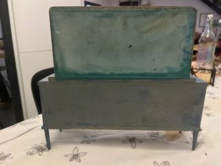 Credenza bambole anni '70 con set tè