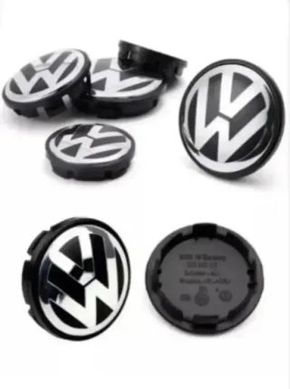 4 CENTROS RUEDA LLANTA VOLKSWAGEN 65mm 3B7601171