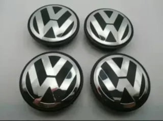 4 TAPAS BUJES RUEDA LLANTA VOLKSWAGEN GOLF 65/56mm
