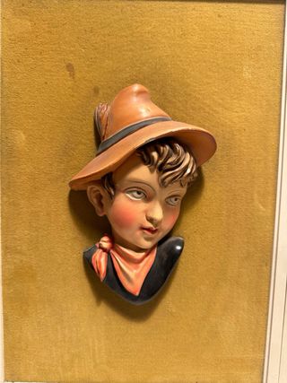 Coppia quadri rilievo fanciulli