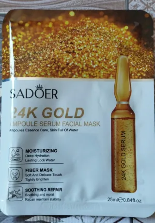 Mascarilla Facial SADOER 24K GOLD