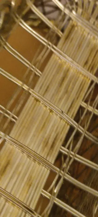 Cesta vintage de metal plateado