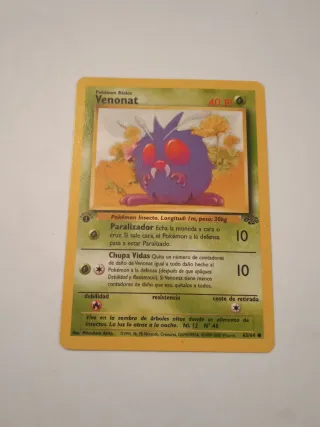Carta Pokémon Venonat primera edición